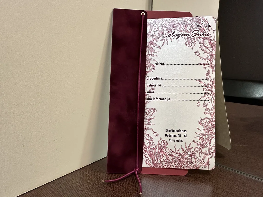 Dovanų kuponas grožio salonui vilkaviškyje